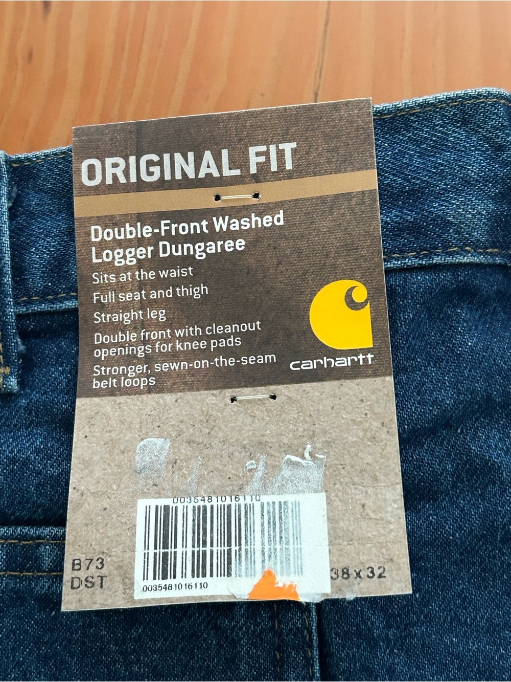 Carhartt Double Knee Logger Men’s Jeans B73 DST - Picture 2 of 10